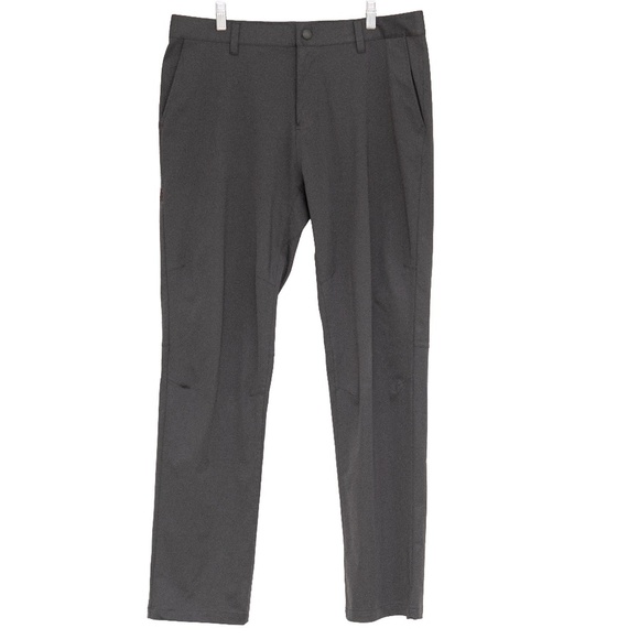 RHONE Commuter Five Pocket Pants Dark Gray Mens 35 Slim Fit Stretch EXCELLENT! - Picture 1 of 6